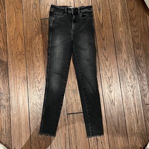 Black high rise free people skinny jeans